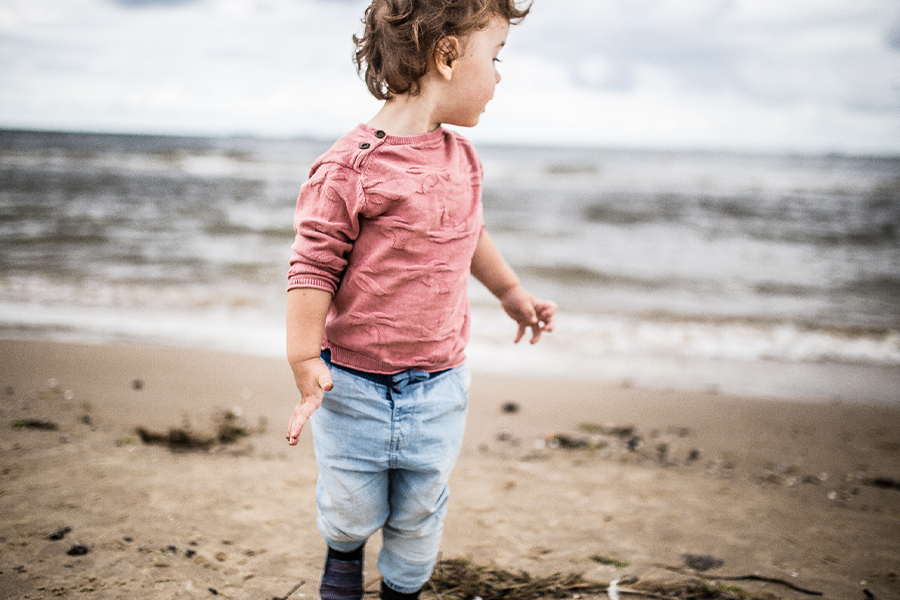 Neutral pink shades for kidswear