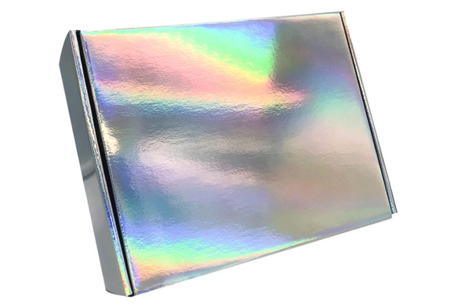 Holographic shiny gift box