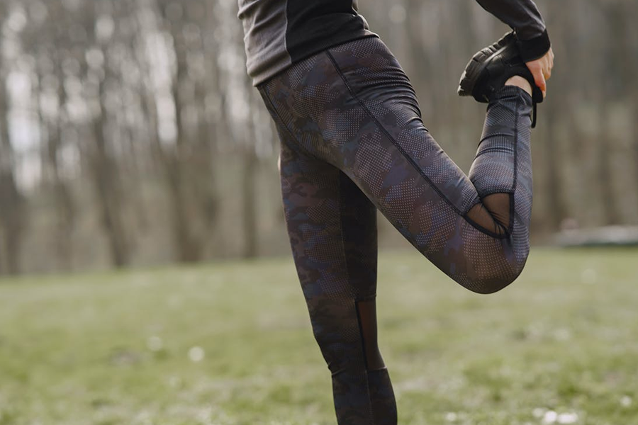 Man wearing stackup jogger pants