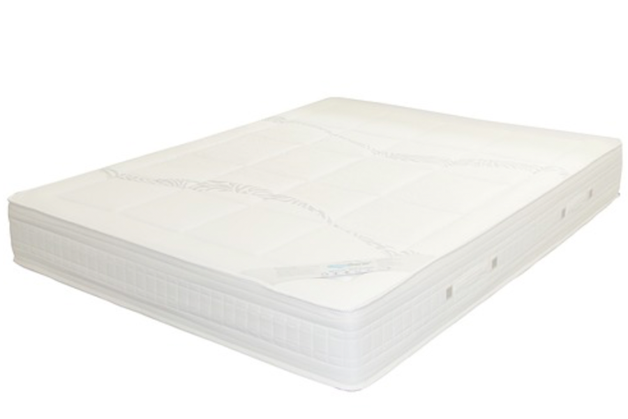 An organic white mattress