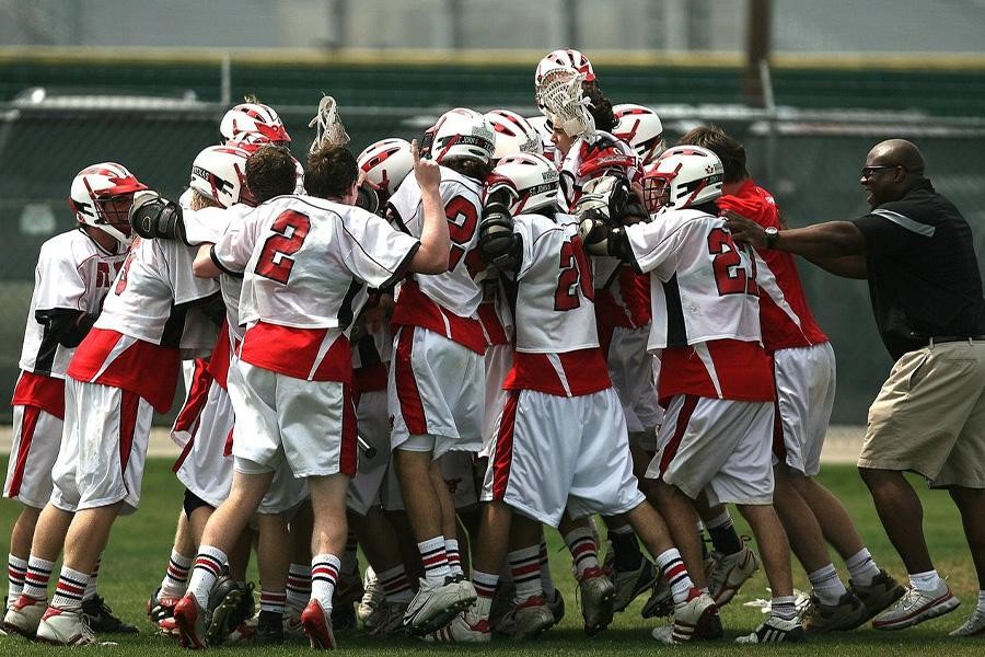 A group of children wearing sports jerseys