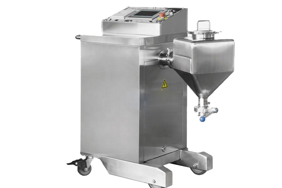 Laboratory rotating powder bin mixer