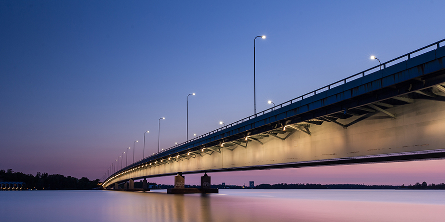 Lights On Sea Bridge