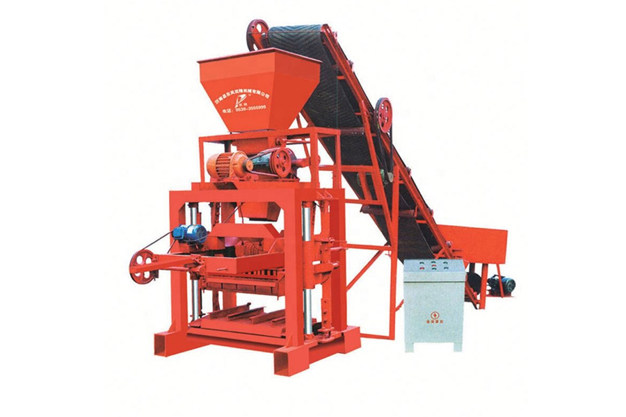 Semi-automatic fly ash brick machine