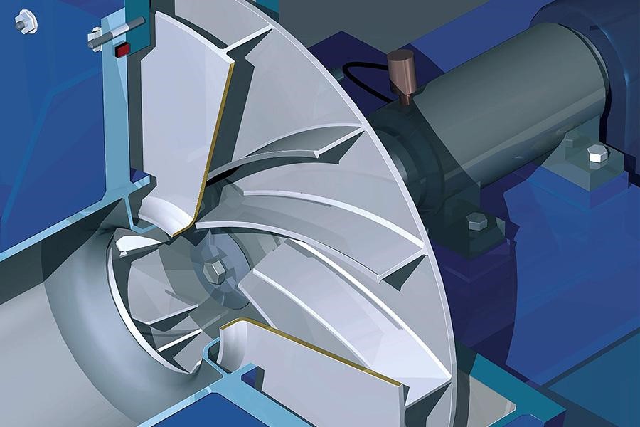 Vanes of a rotary vane compressor used to trap air