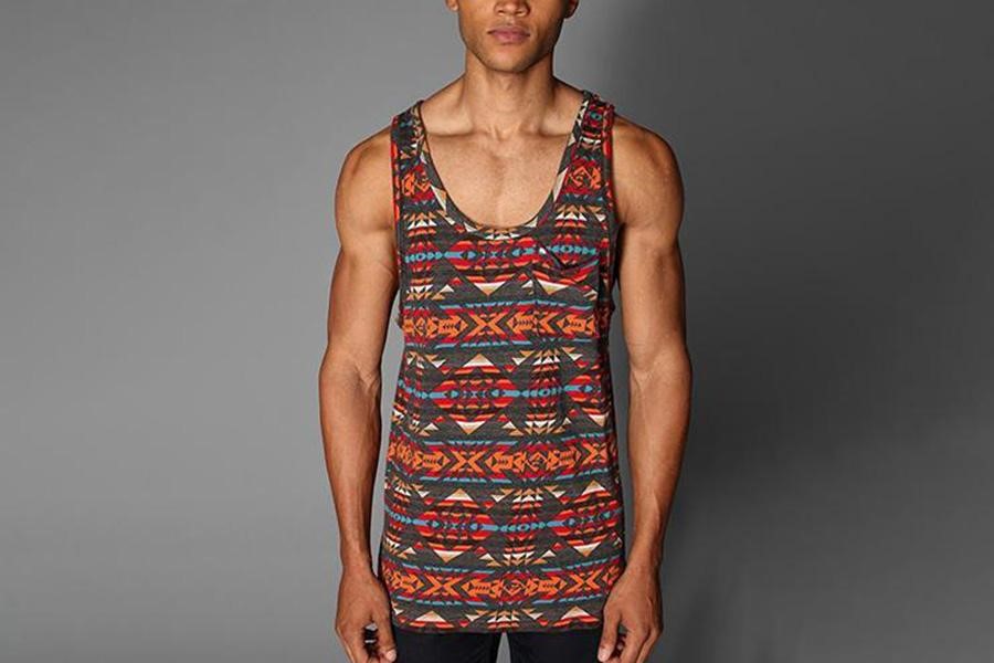 A man wearing a tank top