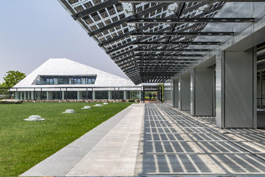 BIPV panels at the Positec China Headquarters