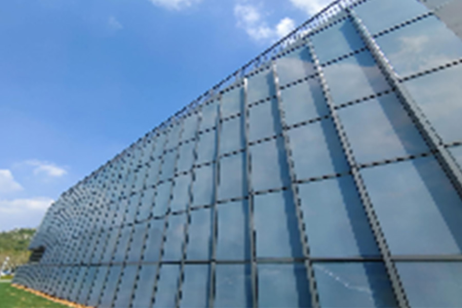 BIPV panels at the Shandong Zibo Innovation & Entrepreneurship Park City Development Service Center