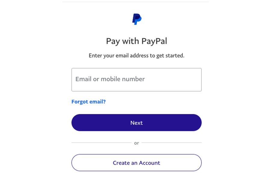 Completa il tuo acquisto sul sito PayPal