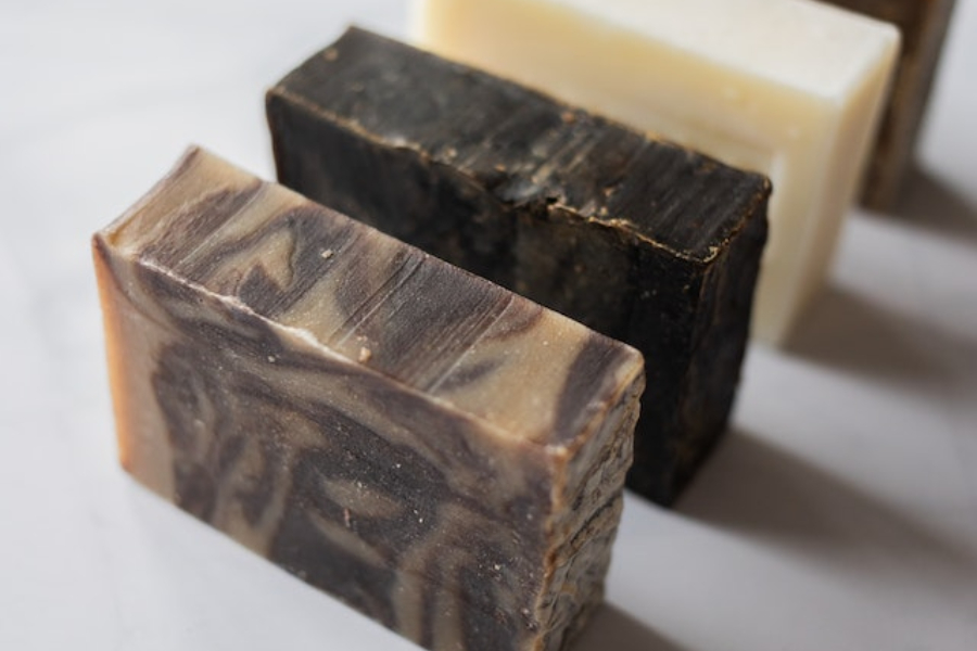 A collection of eco-friendly soap bars