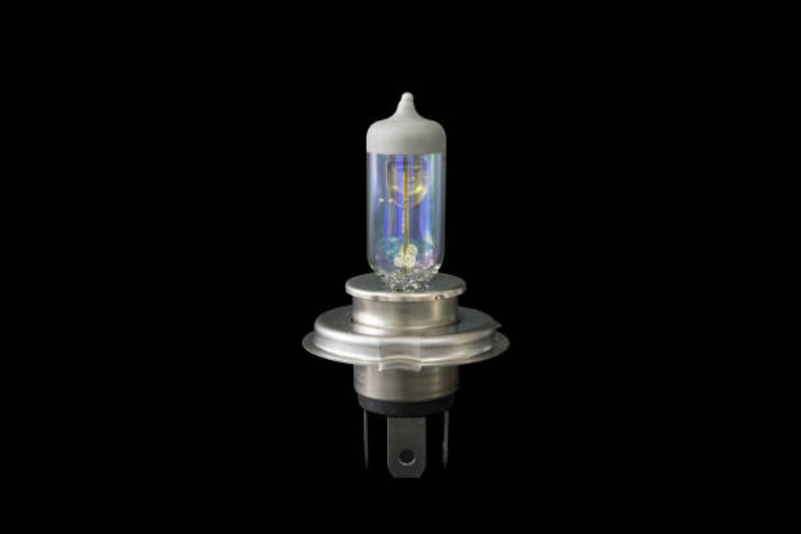 A car halogen light bulb