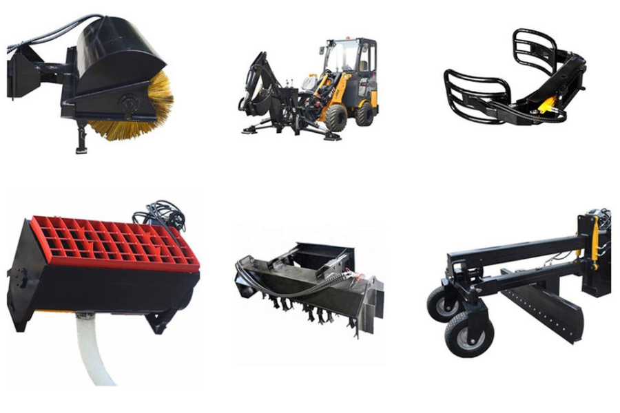 examples of the wide range of attachments for a skid steer